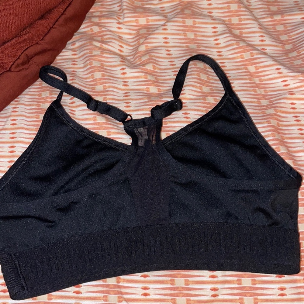 VS PINK Sports Bra - Black - worn once